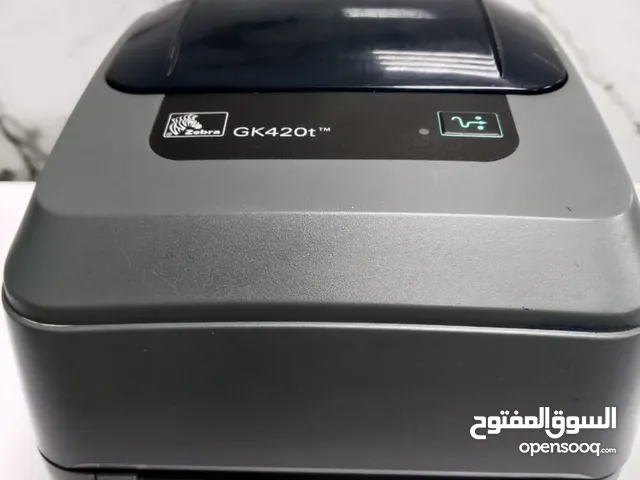 طابعة زيبرا باركود مستخدمة ZEBRA GK420t طابعة للبوليصات والباركود والملصقات والتسعيرة