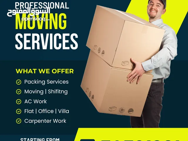 House shifting and moving transport carpinter labor available