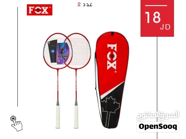 مضرب ريشة فوكس الأصلي بجودة عالية وتصميم خفيف، يمنحك أداء احترافي وتحكم ممتاز أثناء اللعب والتدريب