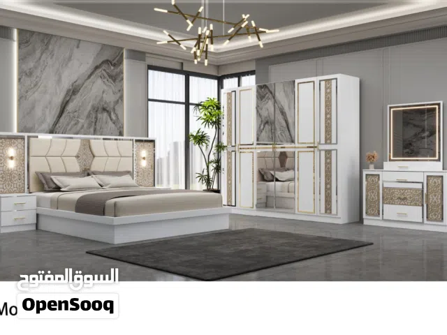 تخفيضات غرف نوم 7 قطع مع دوشك طبي وتركيب بسعر ممتاز جدا ودفع المبلغ بعد التسليم سارع أخي وأختي للحجز