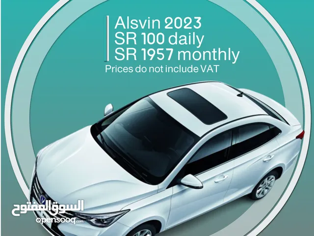 Changan Alsvin 2023 for rent - Free delivery for monthly rental