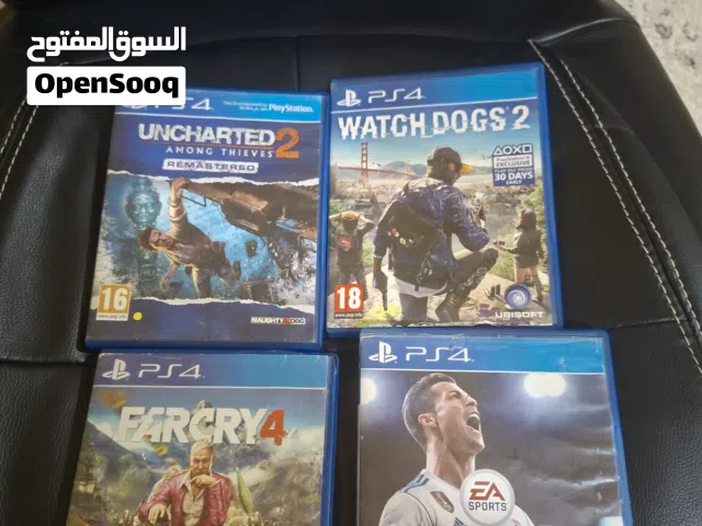 مجموعة ألعاب بلايستيشن 4 مميزة للبيع (4 أشرطة PS4)