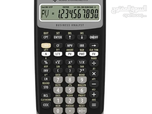 آلة حاسبه متطوره جديده تخص المالية Texas Instruments BA II Plus Financial Calculator