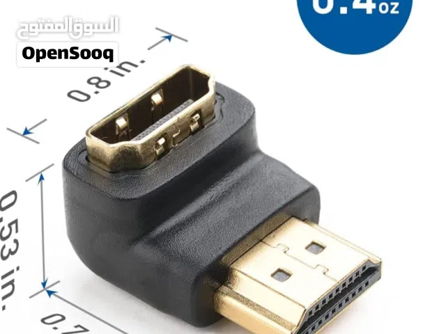 محول HDMI بزاوية قائمة (90 درجة) من Cable Matters Cable Matters Right Angle HDMI Adapter