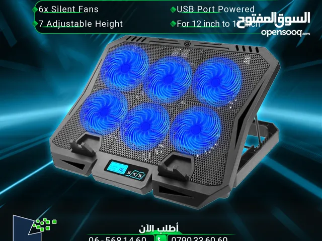 مروحة تبريد قاعده مراوح لابتوب تاب X6A Gaming Cooling Pad