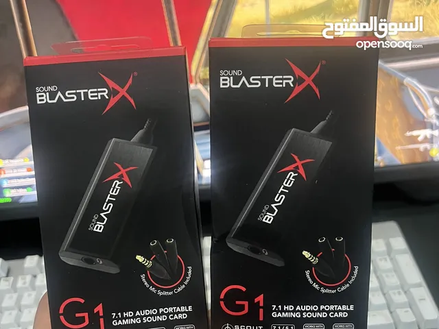 كرت صوت إحترافي لالعاب الشوتر خصوصا كريتف بلاستر x G1 sound card creative blasterx g1