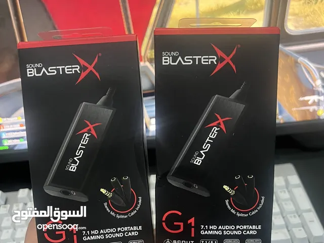 كرت صوت إحترافي لالعاب الشوتر خصوصا كريتف بلاستر x G1 sound card creative blasterx g1