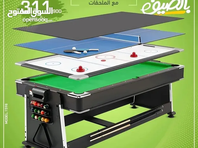 Olympia 3 in 1 billiard, Hockey and Table Tennis Gaming with free accessories