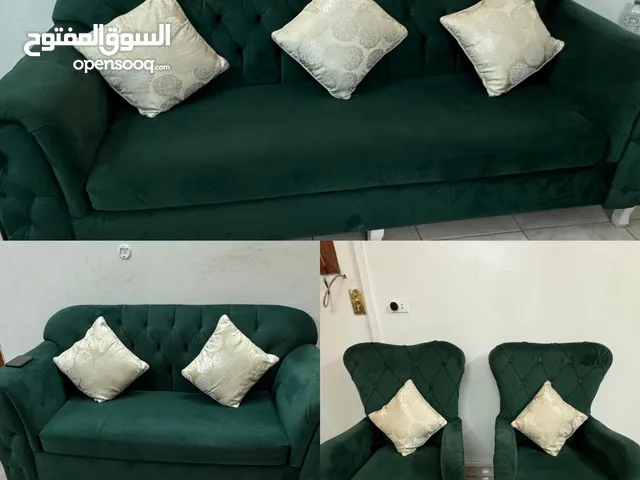 Dark Green Luxurious Sofa Set