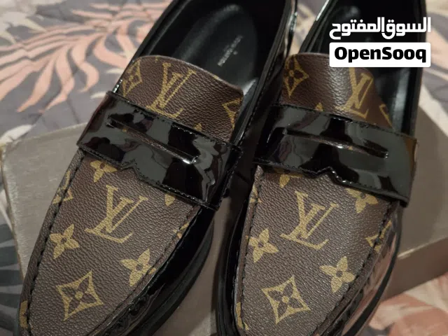 Louis Vuitton Monogram & Patent Black Loafers Bellucci Clear Strap Heeled Sandals(Barely Used)