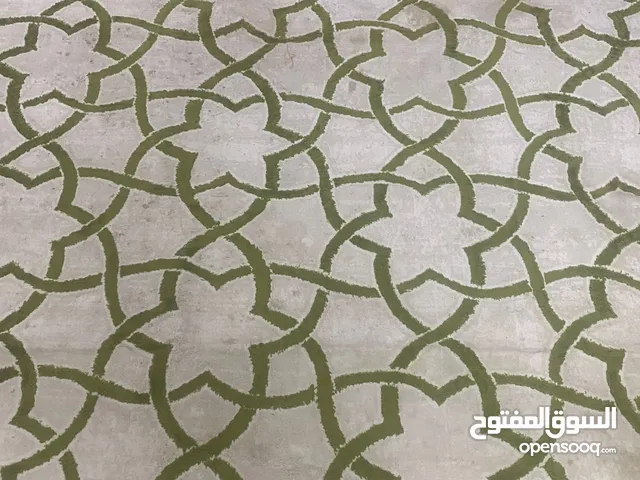 Cream and Green Carpet Large Size 350x250 cm Elegant Design Great Condition 79 AED only