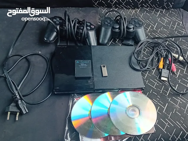 للبيع بلايستيشن 2 معدله بحالة الوكاله مع ميموري و فلاشه و 2 ايدين