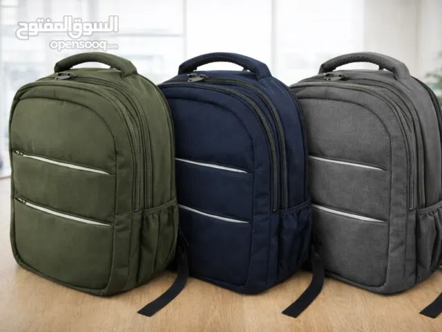 شنطة ظهر رجالي و بناتي أنيقة – خامة قوية مقاومة للماء – متوفرة زيتي وكحلي وسكني