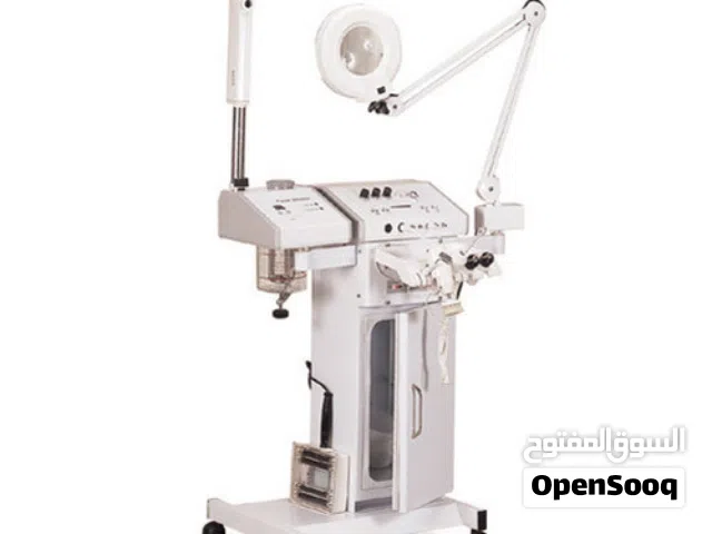 معدات تجميل كاملة . فايشل الوجه ، كراسي غسل الشعر و كرسي تصفيف الشعر  . و كراسي المينيكير و البيديكي