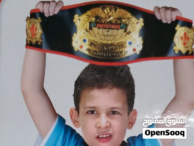درع حزام جلد  بطل  المصارعه  الفائز  الاول   للاطفال
