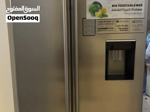 ثلاجة سامسونج دولابي (Side by Side) ستيل بحالة ممتازة جداً - شبه جديدة