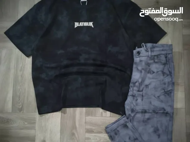 طقومات شبابي رجالي بديل جينز مموج