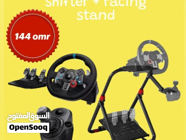 عجلة قيادة Logitech G29 مع ذراع تبديل السرعات Logitech g29 and gear shifter