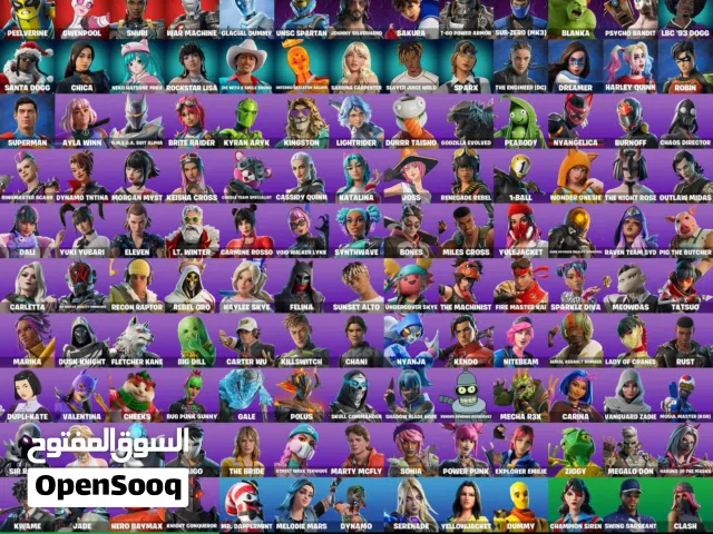 حساب فورت نايت فيه اسكنات عرق