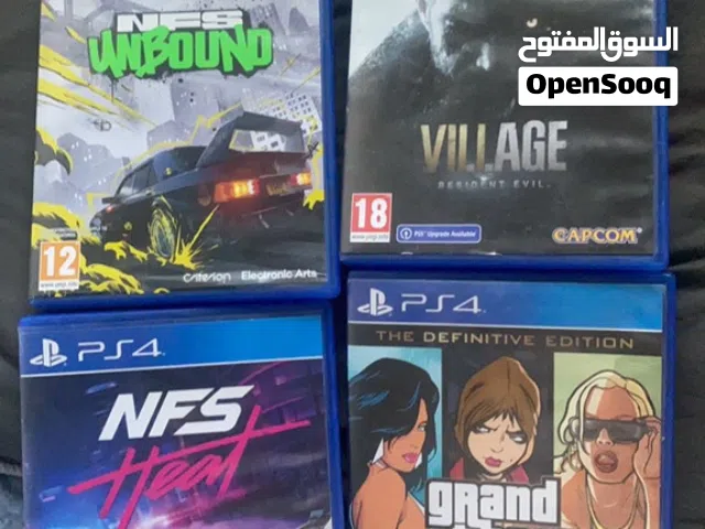 مجموعه اقراص بلي 5 و بلي 4 للبيع كلهم اقراص نظيفات وشغالات اكيد ونوعيات جديده مو اقراص قديمه حديثات