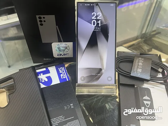مستعمل شهرين كفالة BMS متوفر Galaxy S24 Ultra 256GB لدى سبيد ستور