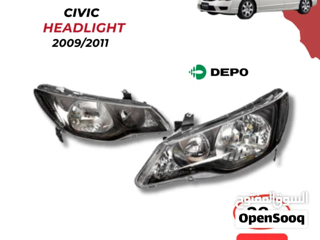ليتات هوندا سيفك وقطع غيار honda civic headlights