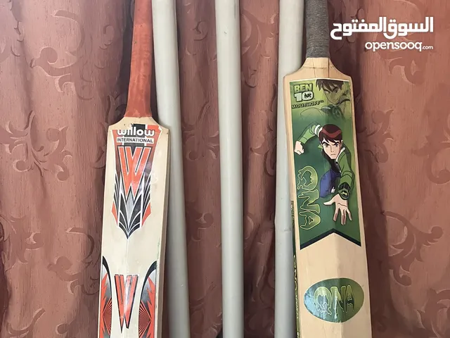 Cricket Bats and wickets rarely used
