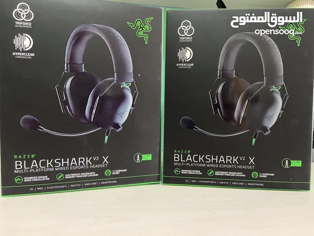 سماعة ريزر black shark V2 X جديدة و غير مستعملة ممتازة