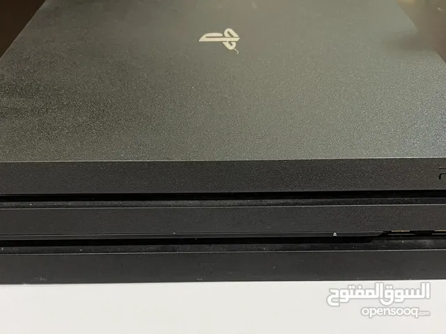 PS4 pro1 terra in excellent condition + GAEMS monitor + wheel   بلايستيشن 4 برو 1 تيرا مع شاشة العاب