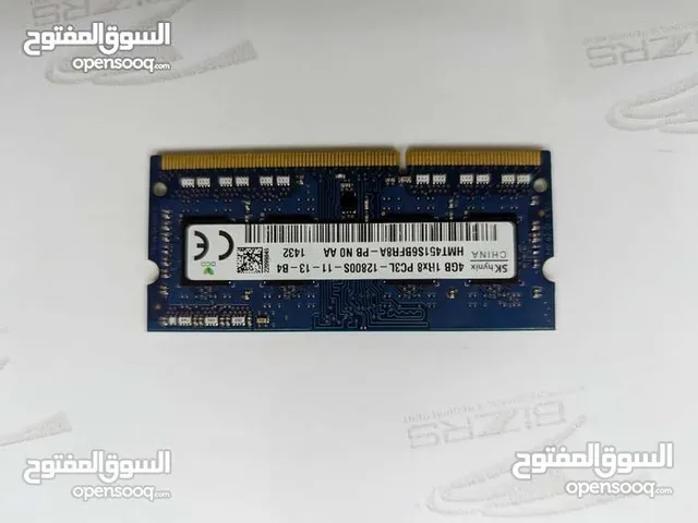 رام DDR 3  4جيجا PCL3 مضمون شغال قرعه ب 4 الف