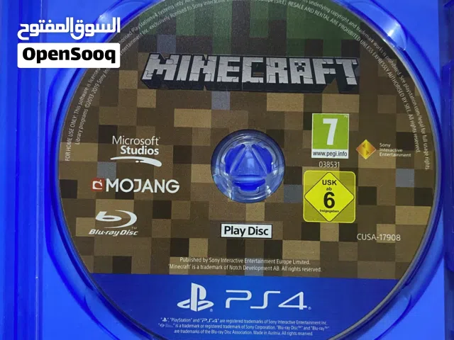 شريط لعبة MINECRAFT مستعمل شبة جديدة سوني 4