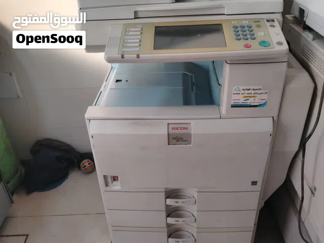 ما شاء الله تبارك الله. الة تصوير نوع ريكو موديل 5000 بحالة ممتازه فيدرز+تصوير+طباعه+سكنر+دبل فيس