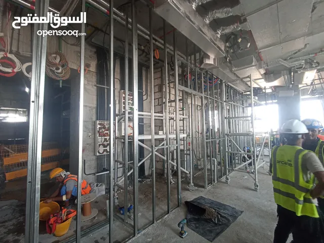 false ceiling and dry wall partitions ( gypsum board)