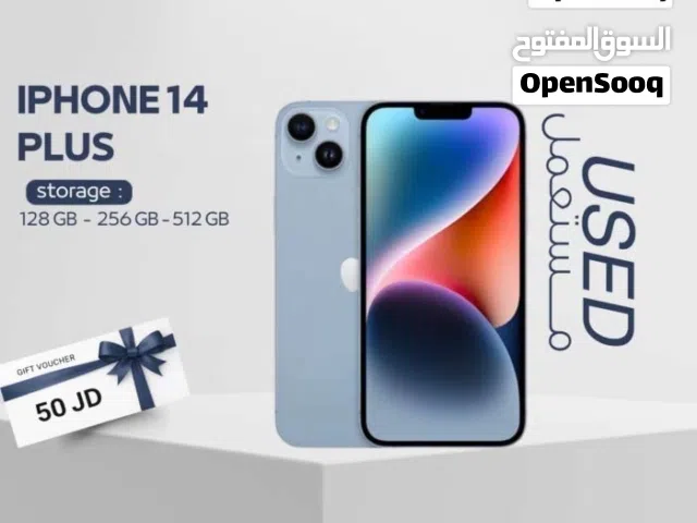 IPHONE 14 PLUS ( 256GB ) USED /// ايفون 14 بلس ذاكرة 256 مستعمل وكاله