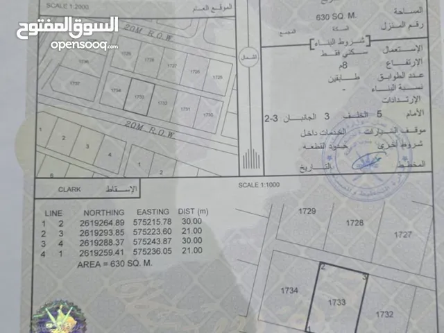 Residential Land for Sale in Al Batinah Barka