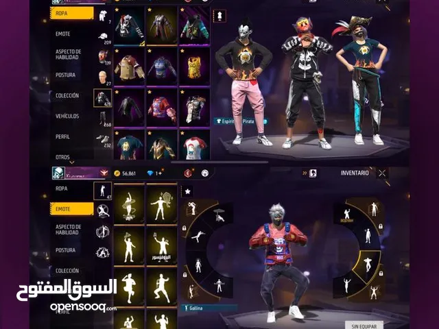 Free Fire Accounts and Characters for Sale in Amman