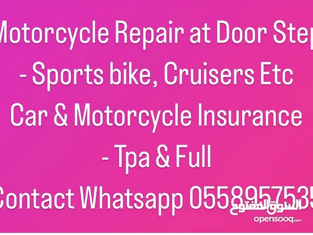Motorcycle repair and insurance