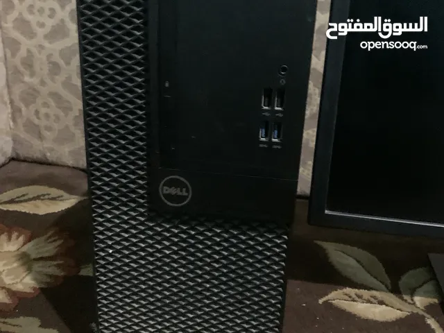 كمبيوتر ديل انتل 3 الجيل السادس مع شاشه ديل 22 انش بحاله جيده للبيع