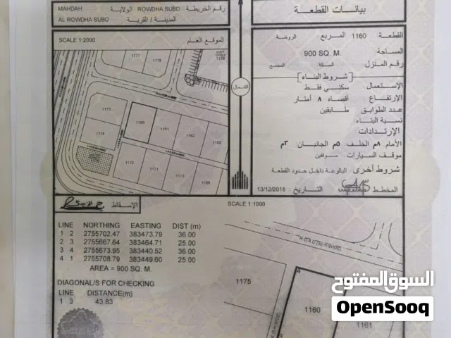 Residential Land for Sale in Buraimi Mahdah