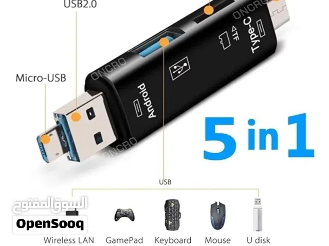 قارئ كروت أونتن P3+ USB 3.0 / Type-Cكارت ريدر ONTEN P3+ USB 3.0 / Type-C Multi-Function Card Reader