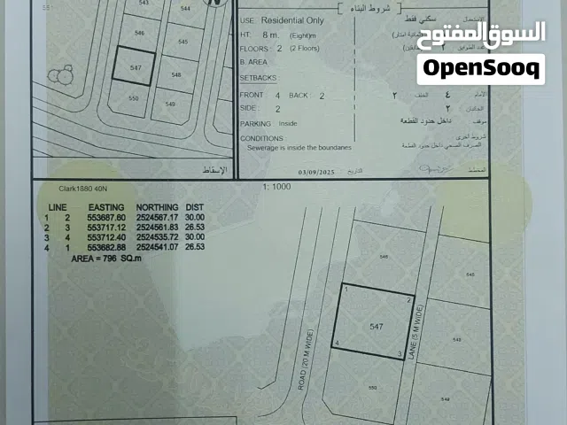 Residential Land for Sale in Al Dakhiliya Nizwa