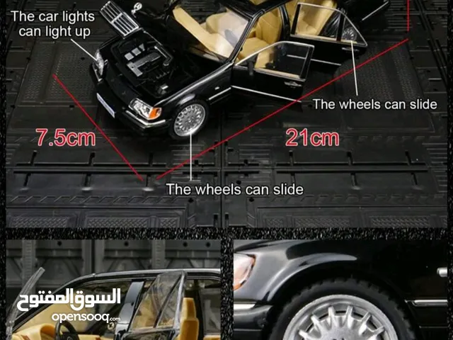 مجسم سياره مرسيدس S320 الشبح لون اسود مقاس 1/24 حديد مواصفات فخمه .متوفر حبه واحده فقط