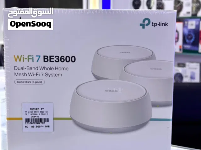 TP-LINK DECO BE3600 DUAL BAND WHOLE HOME MESH WIFI 7 SYSTEM 3 PACK DECO-BE22