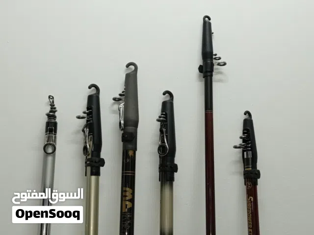 قصبات صيد سمك وارد اليابان دايوا وأخرى  صلابه 30 يابانى واطوال 3 من و 3.60 و4.50 كربون وفيبر