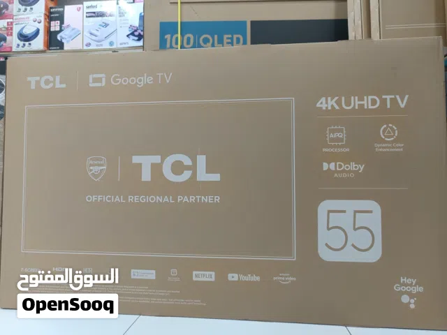 TCL 55 Google 4K UHD TV Model 55P655 2025 60HZ fastest TV جدید New one year company warranty
