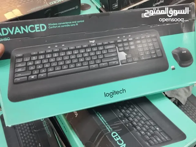 كومبو جديد من logitech ماوس وكيبورد وايرليس  logitech advanced combo keyboard and mouse Wirless