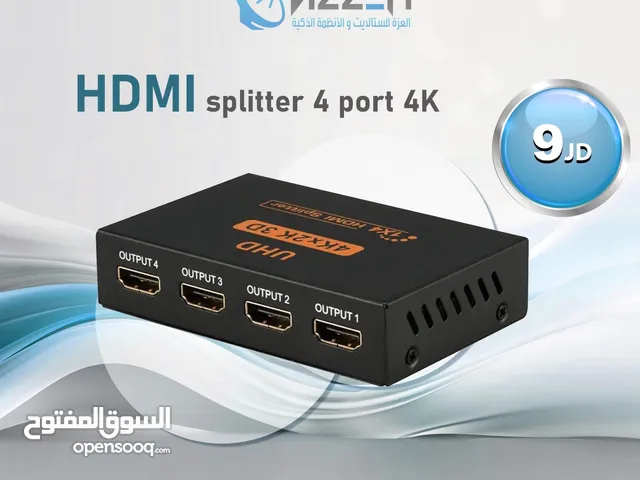 مجمع شاشات رباعي splitter hd 4  port 4k