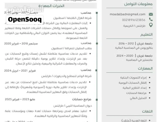 محاسب ومراجع حسابات