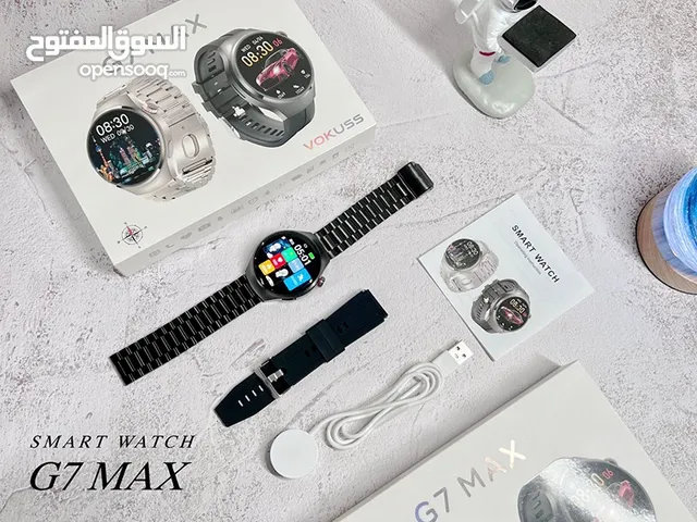 ساعة ذكية G7 MAX مقاومة للماء ومتتبع معدل ضربات القلب وضغط الدم والأكسجين بشاشة كاملة تعمل باللمس