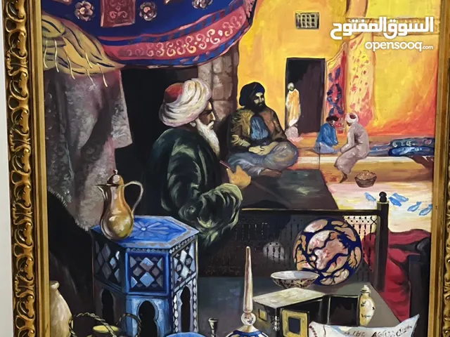 لوحة رسم يدوي على جلد